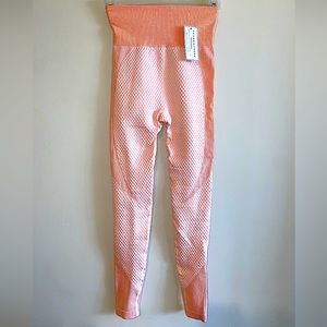 Astoria Activewear Peach Colored Workout Tight, Small